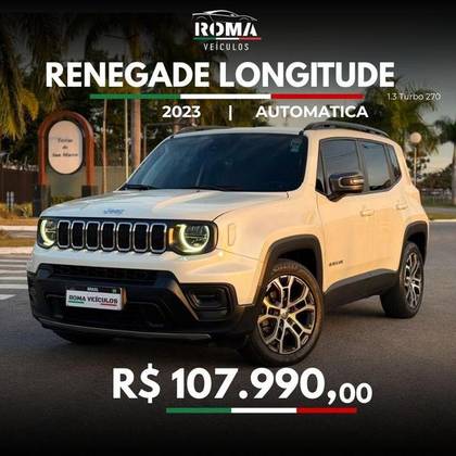 JEEP RENEGADE 1.3 T270 TURBO FLEX LONGITUDE AT6 JEEP RENEGADE 1.3 T270 TURBO FLEX LONGITUDE AT6